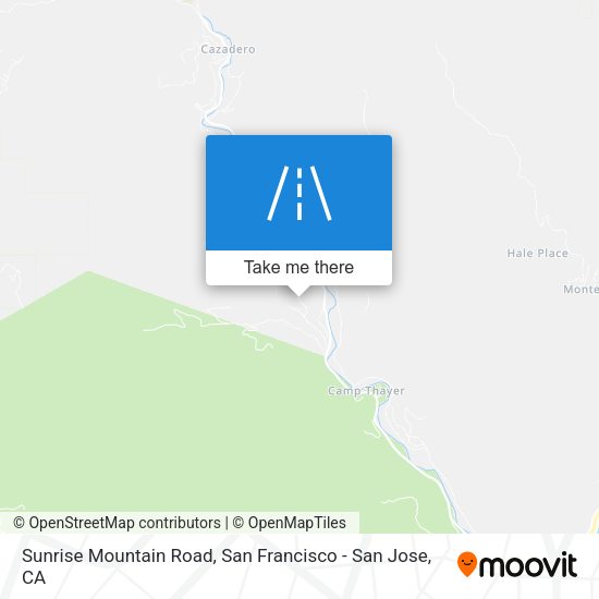 Mapa de Sunrise Mountain Road