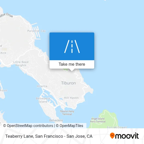 Teaberry Lane map