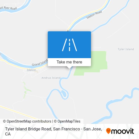 Tyler Island Bridge Road map