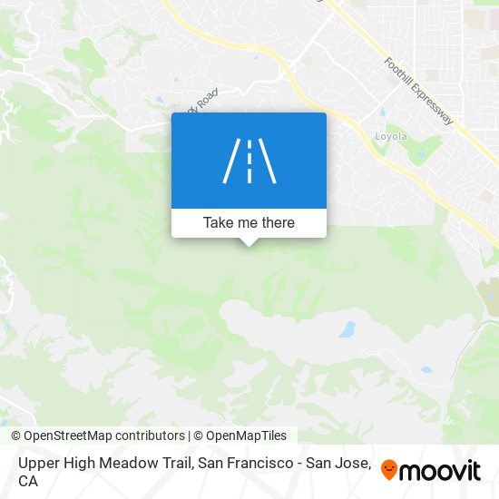 Upper High Meadow Trail map