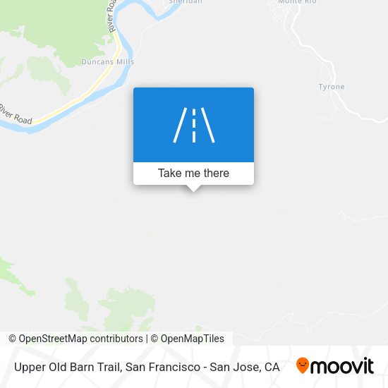 Mapa de Upper Old Barn Trail