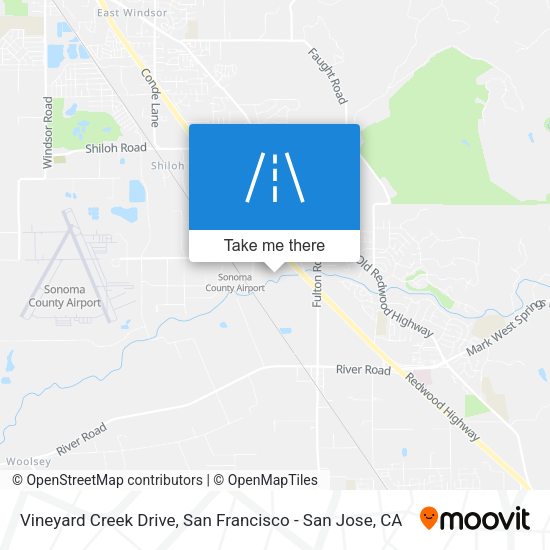 Vineyard Creek Drive map