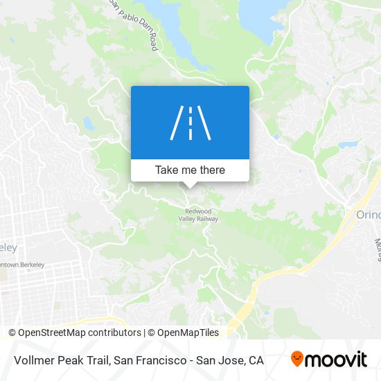 Mapa de Vollmer Peak Trail