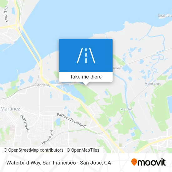 Waterbird Way map