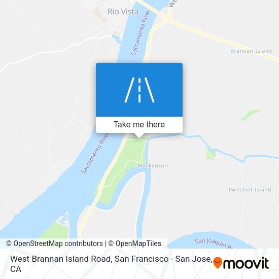 West Brannan Island Road map