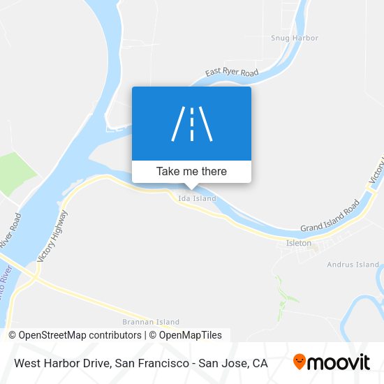West Harbor Drive map