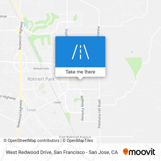 Mapa de West Redwood Drive