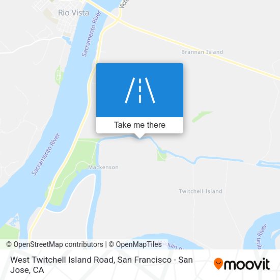 West Twitchell Island Road map