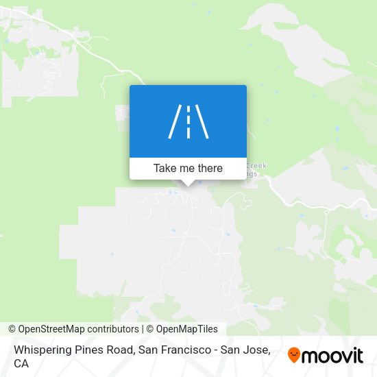 Mapa de Whispering Pines Road