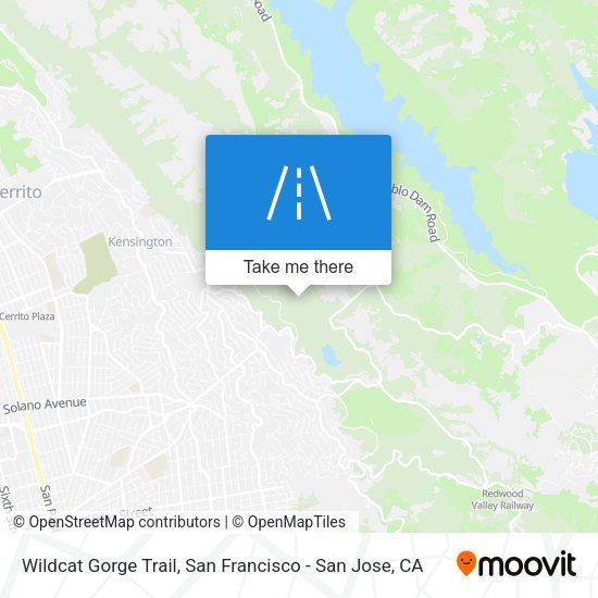 Wildcat Gorge Trail map