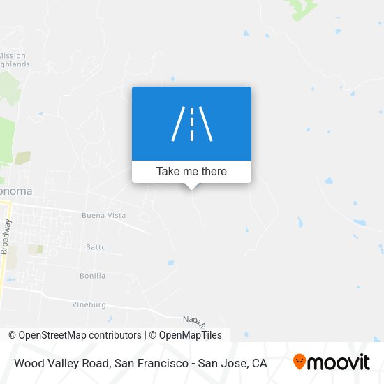 Mapa de Wood Valley Road