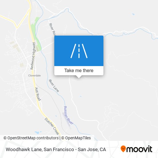 Woodhawk Lane map