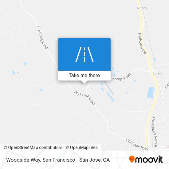 Mapa de Woodside Way