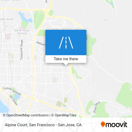 Mapa de Alpine Court
