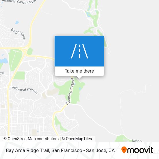 Bay Area Ridge Trail map