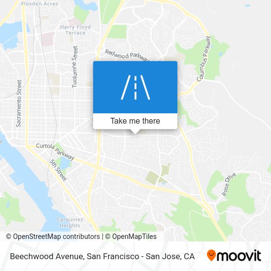Beechwood Avenue map