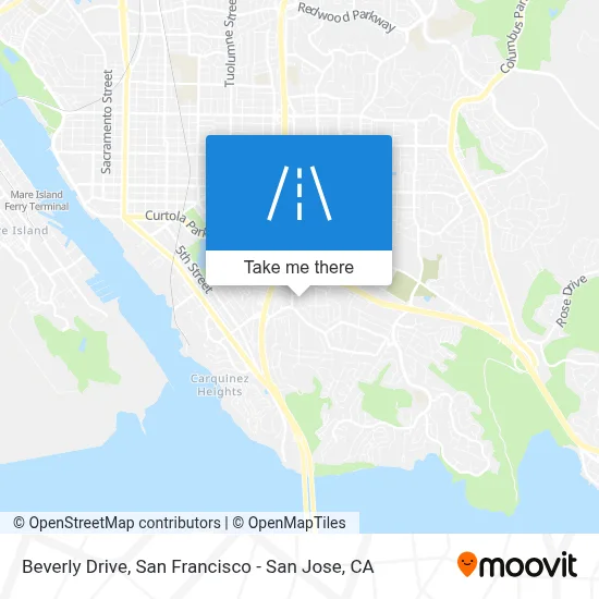 Beverly Drive map