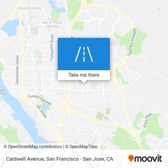 Mapa de Caldwell Avenue