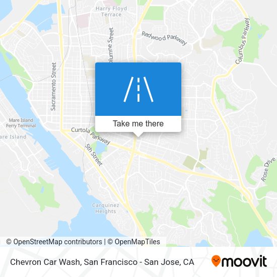 Mapa de Chevron Car Wash