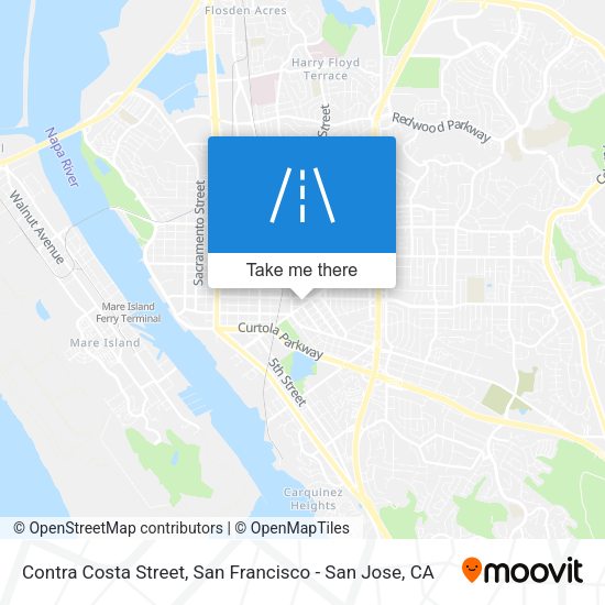Mapa de Contra Costa Street