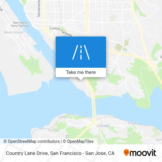 Country Lane Drive map