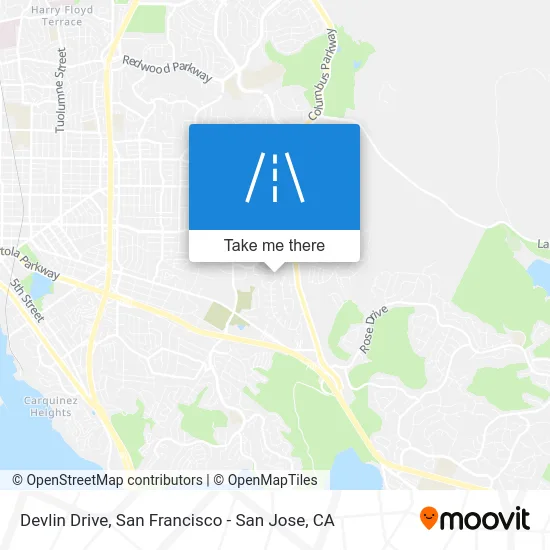 Devlin Drive map