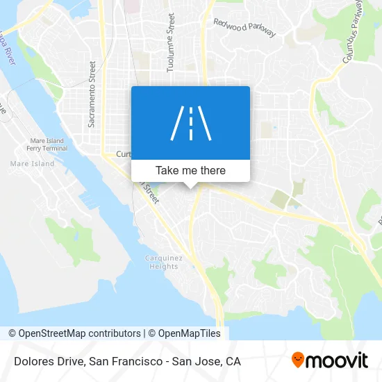 Dolores Drive map
