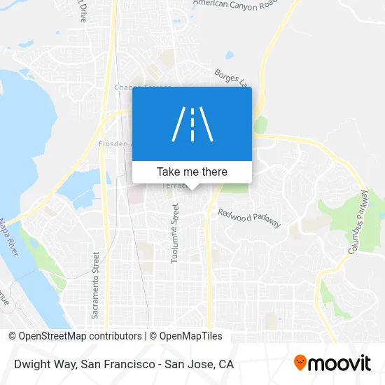 Dwight Way map