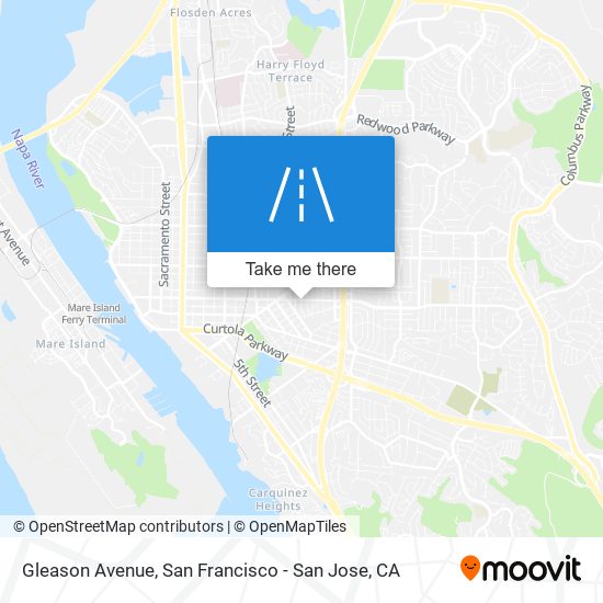 Mapa de Gleason Avenue