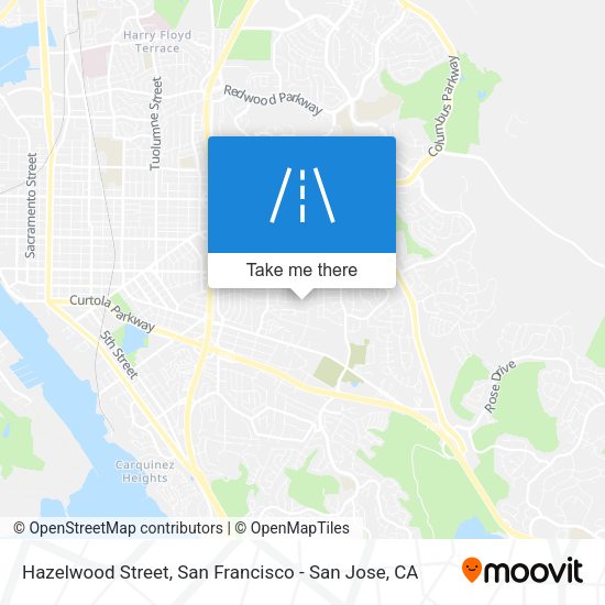 Hazelwood Street map