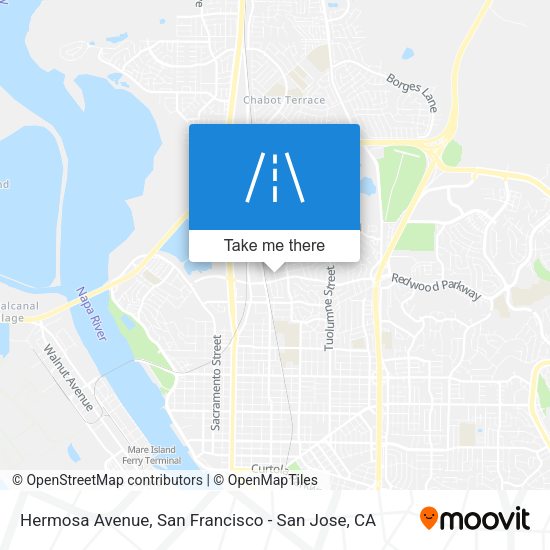 Mapa de Hermosa Avenue
