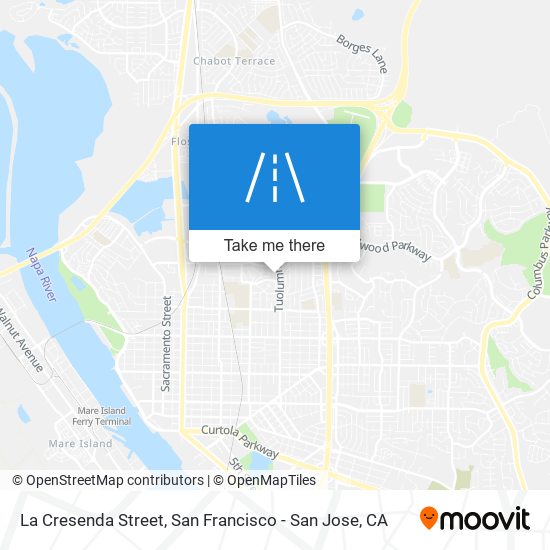 La Cresenda Street map