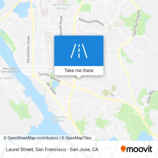 Laurel Street map