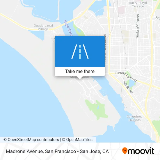 Madrone Avenue map