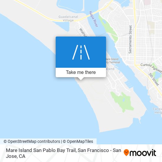 Mare Island San Pablo Bay Trail map