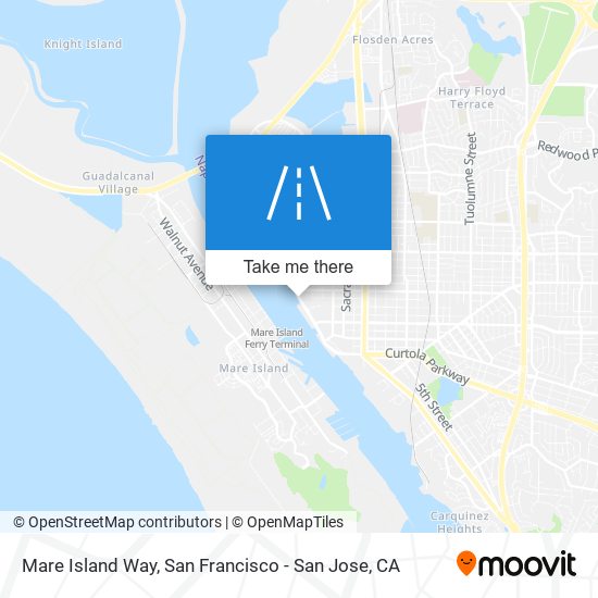 Mare Island Way map