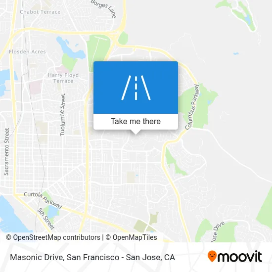 Masonic Drive map