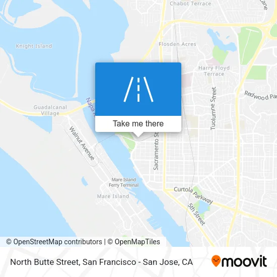 Mapa de North Butte Street