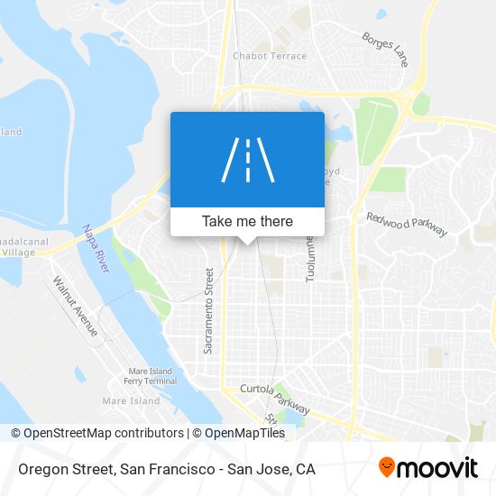 Oregon Street map