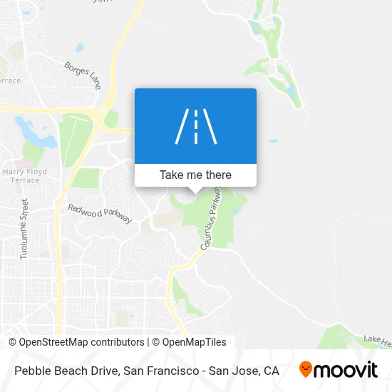Pebble Beach Drive map