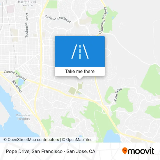 Pope Drive map
