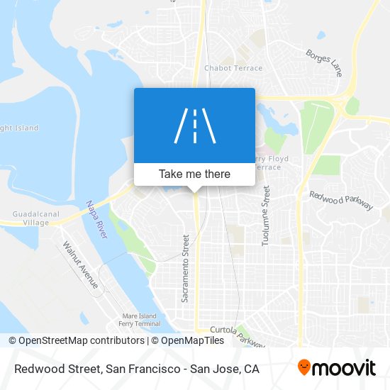 Redwood Street map