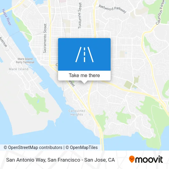 San Antonio Way map