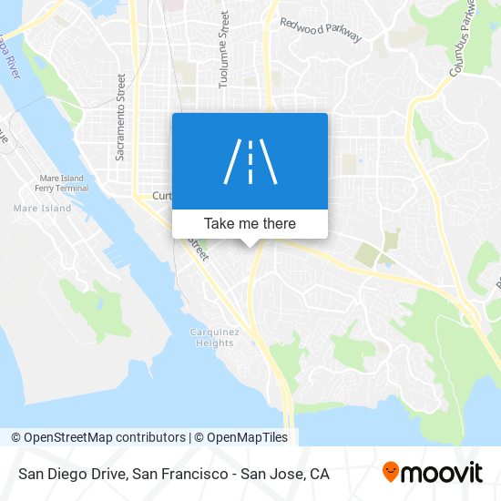 San Diego Drive map