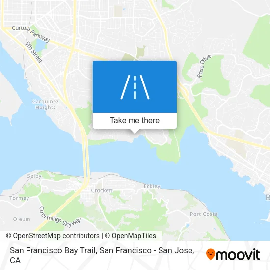 San Francisco Bay Trail map