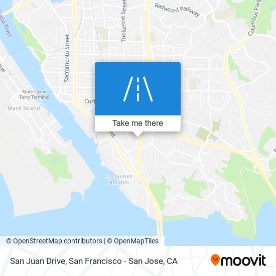 San Juan Drive map