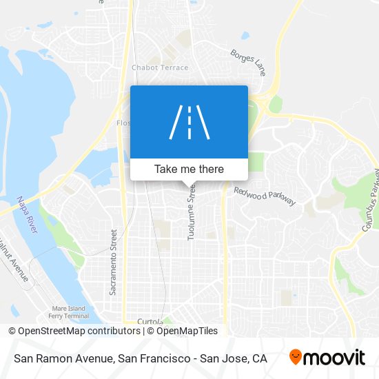 San Ramon Avenue map