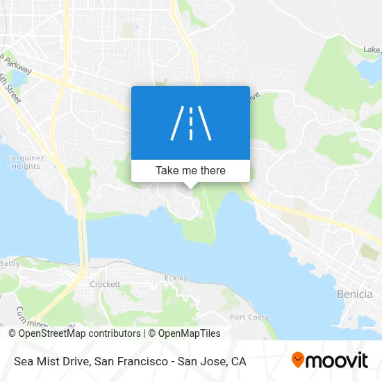 Sea Mist Drive map
