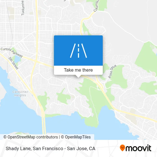 Shady Lane map