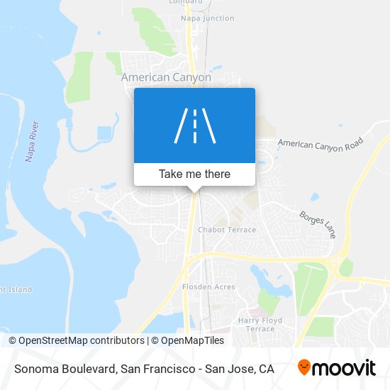 Sonoma Boulevard map